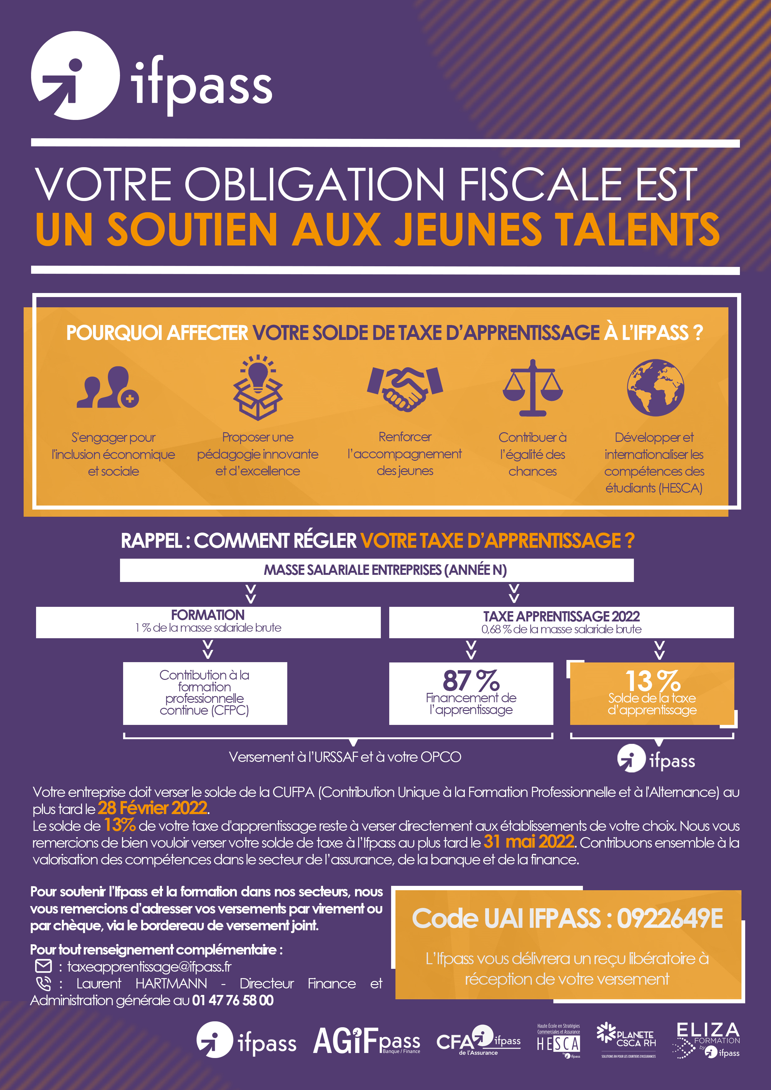 taxe apprentissage infographie