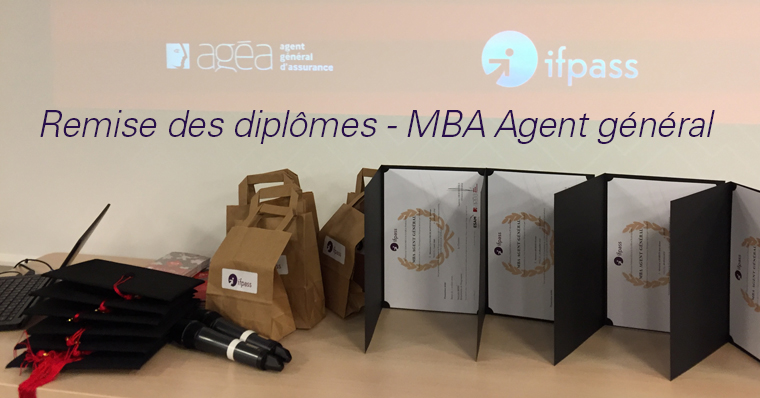 remise des diplomes MBA Agent général d'assurance