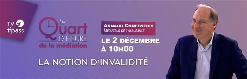 Émission Ifpass TV - Le Quart d'heure de la médiation - novembre 2025