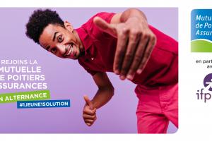 jeune heureux de faire une alternance avec la Mutuelle de Poitiers